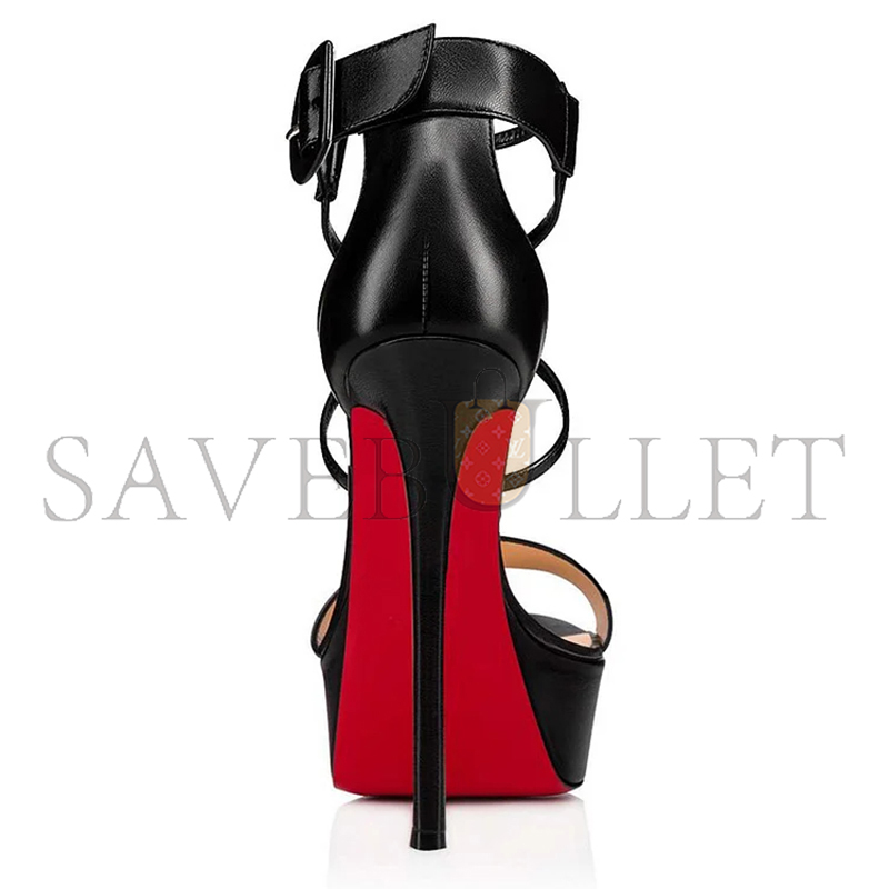 CHRISTIAN LOUBOUTIN CHOCA 150 BLACK PLATFORM HEELS 1190566BK01